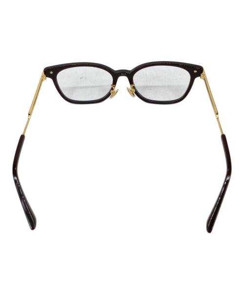 BOTTEGA VENETA（ボッテガベネタ）BOTTEGA VENETA (ボッテガベネタ) square glasses ブラウン サイズ:SIZE 53-17の古着・服飾アイテム