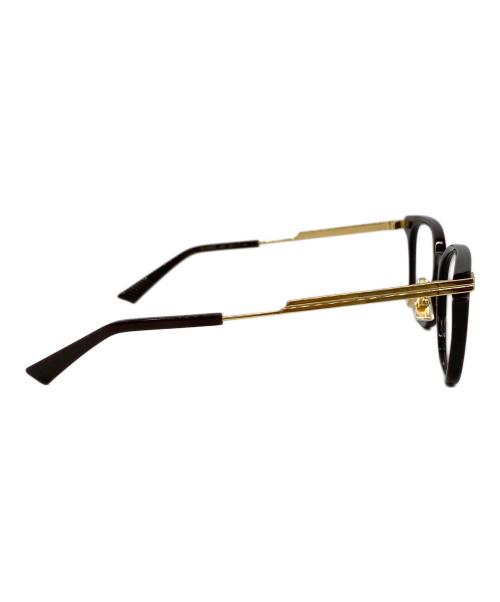 BOTTEGA VENETA（ボッテガベネタ）BOTTEGA VENETA (ボッテガベネタ) square glasses ブラウン サイズ:SIZE 53-17の古着・服飾アイテム