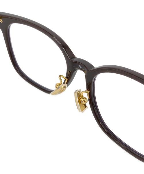 BOTTEGA VENETA（ボッテガベネタ）BOTTEGA VENETA (ボッテガベネタ) square glasses ブラウン サイズ:SIZE 53-17の古着・服飾アイテム