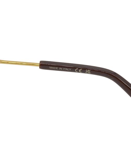 BOTTEGA VENETA（ボッテガベネタ）BOTTEGA VENETA (ボッテガベネタ) square glasses ブラウン サイズ:SIZE 53-17の古着・服飾アイテム