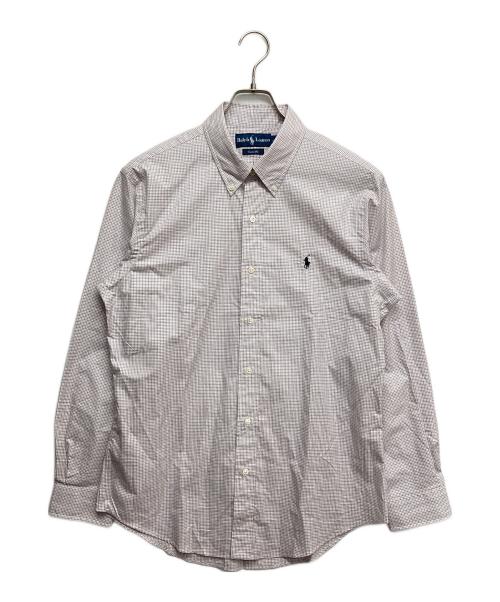 POLO RALPH LAUREN（ポロ・ラルフローレン）POLO RALPH LAUREN (ポロ・ラルフローレン) ボタンダウンシャツ パープル サイズ:Lの古着・服飾アイテム