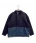 ISSEY MIYAKE（イッセイミヤケ）の古着「ウール切替スタンドカラージャケット」｜ネイビー
