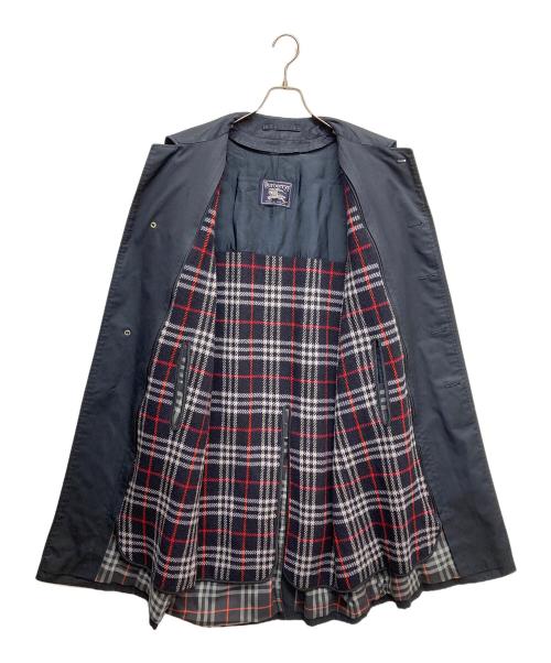Burberry's（バーバリーズ）Burberry's (バーバリーズ) ノバチェックライナー付きステンカラーコート ネイビー サイズ:無しの古着・服飾アイテム