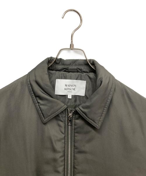 maison kitsune（メゾンキツネ）MAISON KITSUNE (メゾンキツネ) ボンバージャケット グリーン サイズ:Sの古着・服飾アイテム