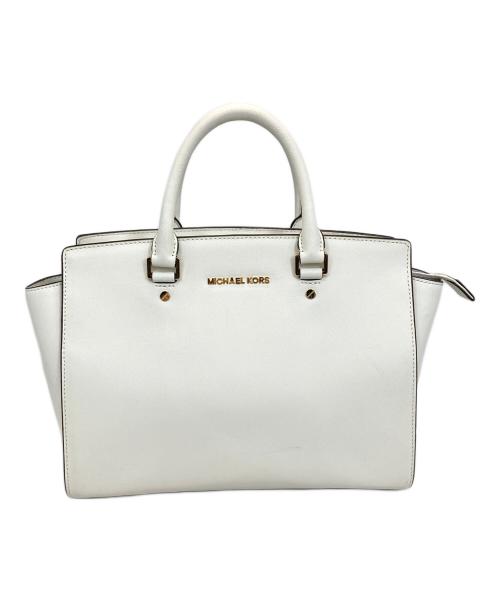 MICHAEL KORS（マイケルコース）MICHAEL KORS (マイケルコース) 2WAYバッグ ホワイトの古着・服飾アイテム