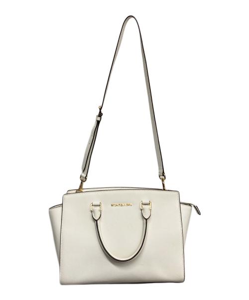 MICHAEL KORS（マイケルコース）MICHAEL KORS (マイケルコース) 2WAYバッグ ホワイトの古着・服飾アイテム