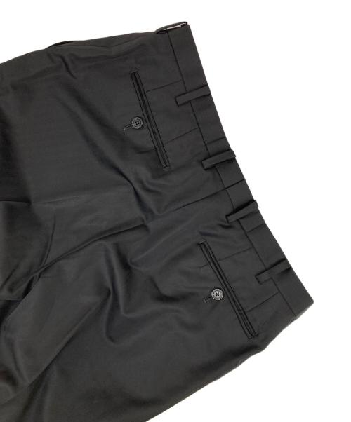 BURBERRY BLACK LABEL（バーバリーブラックレーベル）BURBERRY BLACK LABEL (バーバリーブラックレーベル) センタープレスパンツ ブラック サイズ:40Lの古着・服飾アイテム