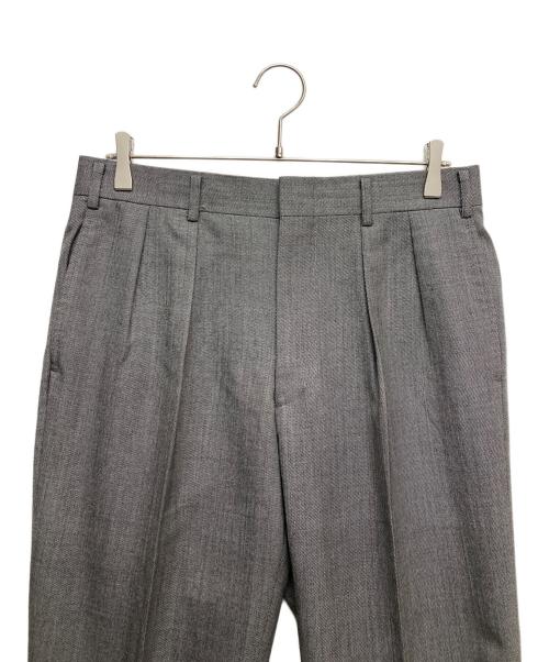 BURBERRY LONDON（バーバリーロンドン）BURBERRY LONDON (バーバリーロンドン) カシミヤブレンドタックパンツ グレー サイズ:85の古着・服飾アイテム