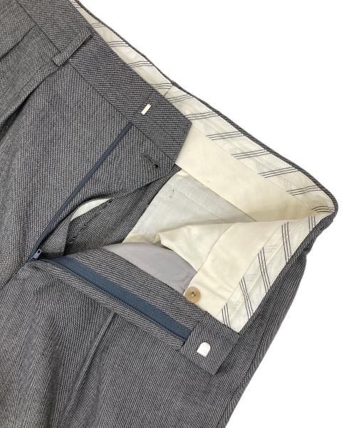BURBERRY LONDON（バーバリーロンドン）BURBERRY LONDON (バーバリーロンドン) カシミヤブレンドタックパンツ グレー サイズ:85の古着・服飾アイテム