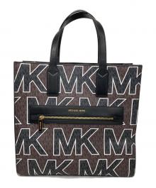 MICHAEL KORS（マイケルコース）の古着「PVCレザートートバッグ」｜ホワイト×ブラウン