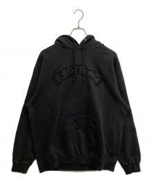 X-LARGE（エクストララージ）の古着「フード付きトレーナーARCH LOGO HOODED SWEATSHIRT」｜ブラック