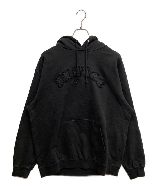 X-LARGE（エクストララージ）X-LARGE (エクストララージ) フード付きトレーナーARCH LOGO HOODED SWEATSHIRT ブラック サイズ:Lの古着・服飾アイテム
