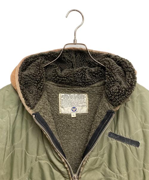 AVIREX（アヴィレックス）AVIREX (アヴィレックス) 裏ボアキルティングジャケット オリーブ サイズ:Mの古着・服飾アイテム