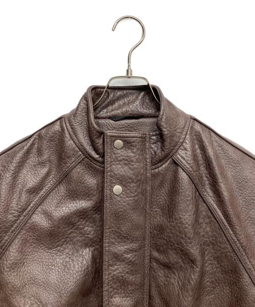 ZARA（ザラ）ZARA (ザラ) ヴィンテージ加工フェイクレザージャケット ブラウン サイズ:Mの古着・服飾アイテム