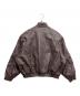 ZARA (ザラ) ヴィンテージ加工フェイクレザージャケット ブラウン サイズ:M：8000円