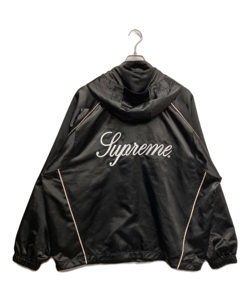 SUPREME（シュプリーム）Supreme (シュプリーム) SATIN HOODED TRACK JACKET ブラック サイズ:XLの古着・服飾アイテム