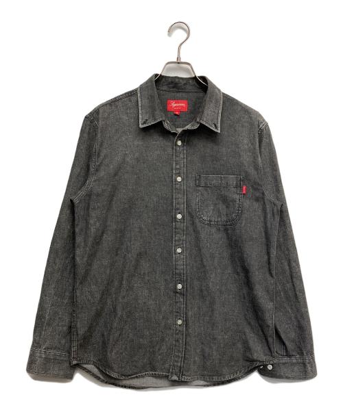 SUPREME（シュプリーム）Supreme (シュプリーム) デニムボタンダウンシャツ ブラック サイズ:Mの古着・服飾アイテム