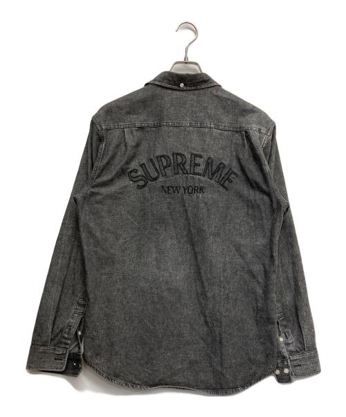 SUPREME（シュプリーム）Supreme (シュプリーム) デニムボタンダウンシャツ ブラック サイズ:Mの古着・服飾アイテム