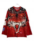 SUPREMEシュプリーム）の古着「DRAGON HOCKEY JERSEY」｜ブラック×レッド