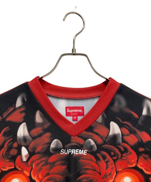 SUPREME（シュプリーム）SUPREME (シュプリーム) DRAGON HOCKEY JERSEY ブラック×レッド サイズ:Mの古着・服飾アイテム