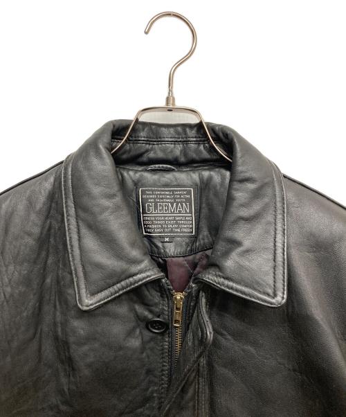 Gleeman（-）GLEEMAN (-) ラムレザージャケット ブラック サイズ:Mの古着・服飾アイテム