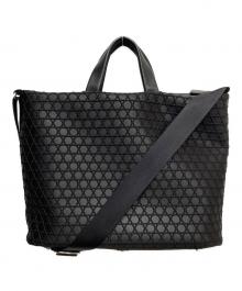 laquoh（ラクーオ）の古着「SLIM TOTE BAG KAGOME EMBOSS BONDING」｜ブラック