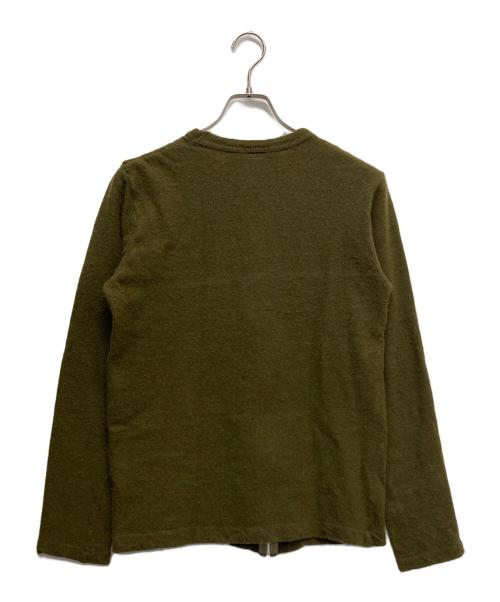 COMME des GARCONS HOMME PLUS（コムデギャルソンオムプリュス）COMME des GARCONS HOMME PLUS (コムデギャルソンオムプリュス) 99AWSECRET TREASUREカーディガン オリーブ サイズ:肩幅40-身幅50-着丈61の古着・服飾アイテム