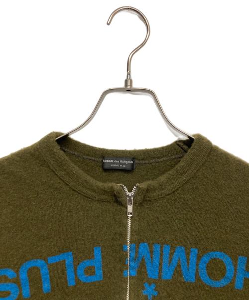 COMME des GARCONS HOMME PLUS（コムデギャルソンオムプリュス）COMME des GARCONS HOMME PLUS (コムデギャルソンオムプリュス) 99AWSECRET TREASUREカーディガン オリーブ サイズ:肩幅40-身幅50-着丈61の古着・服飾アイテム