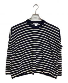 COMME des GARCONS COMME des GARCONS（コムデギャルソン コムデギャルソン）の古着「ショートボーダーニット」｜ネイビー×ホワイト
