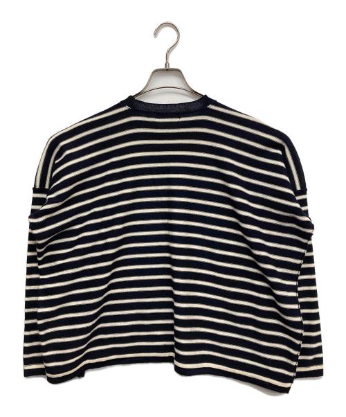 COMME des GARCONS COMME des GARCONS（コムデギャルソン コムデギャルソン）COMME des GARCONS COMME des GARCONS (コムデギャルソン コムデギャルソン) ショートボーダーニット ネイビー×ホワイト サイズ:Sの古着・服飾アイテム