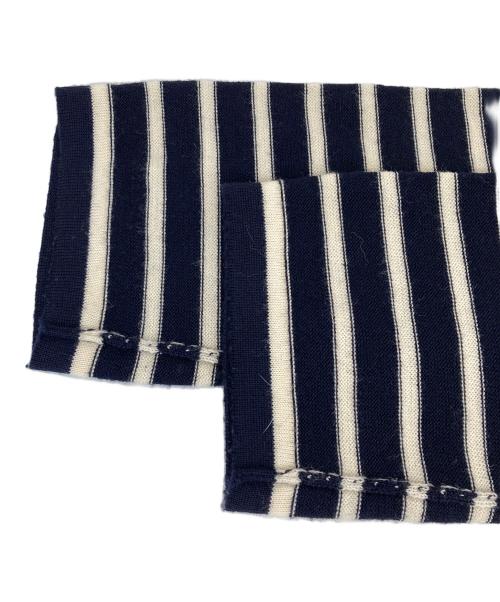 COMME des GARCONS COMME des GARCONS（コムデギャルソン コムデギャルソン）COMME des GARCONS COMME des GARCONS (コムデギャルソン コムデギャルソン) ショートボーダーニット ネイビー×ホワイト サイズ:Sの古着・服飾アイテム