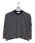 COMME des GARCONS COMME des GARCONS（コムデギャルソン コムデギャルソン）の古着「ショートボーダーニット」｜ネイビー×ホワイト