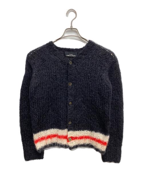 tricot COMME des GARCONS（トリココムデギャルソン）tricot COMME des GARCONS (トリココムデギャルソン) ボーダーウールカーディガン レッド×ネイビー サイズ:無しの古着・服飾アイテム