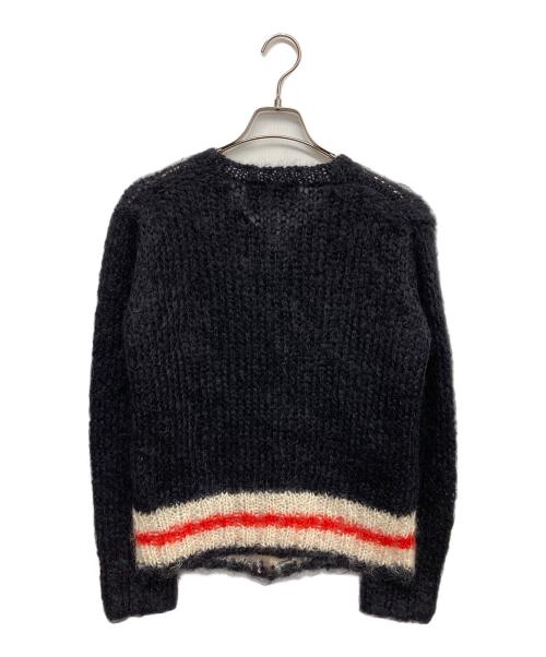 tricot COMME des GARCONS（トリココムデギャルソン）tricot COMME des GARCONS (トリココムデギャルソン) ボーダーウールカーディガン レッド×ネイビー サイズ:無しの古着・服飾アイテム