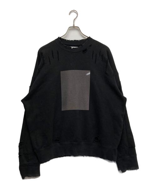 stein（シュタイン）stein (シュタイン) OVERSIZED REBUILD SWEAT LS ブラック サイズ:Sの古着・服飾アイテム