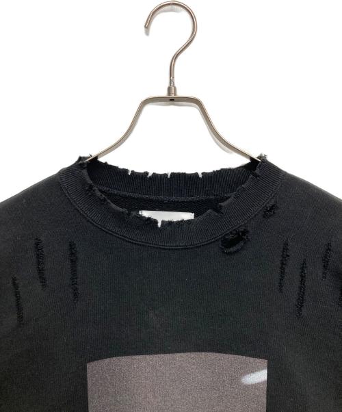 stein（シュタイン）stein (シュタイン) OVERSIZED REBUILD SWEAT LS ブラック サイズ:Sの古着・服飾アイテム