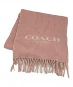 COACHコーチ）の古着「ロゴマフラー」｜ライトピンク