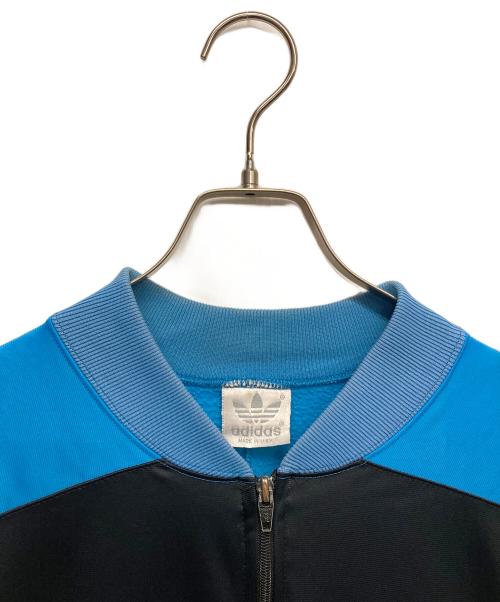 adidas（アディダス）adidas (アディダス) トラックジャケット ブラック×ブルー サイズ:Lの古着・服飾アイテム