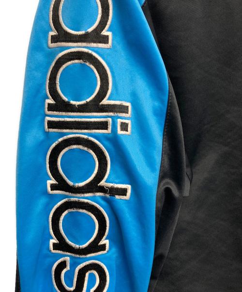 adidas（アディダス）adidas (アディダス) トラックジャケット ブラック×ブルー サイズ:Lの古着・服飾アイテム