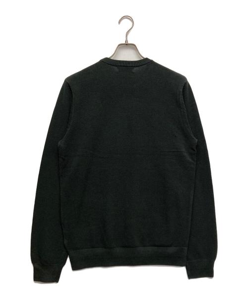 FRED PERRY（フレッドペリー）FRED PERRY (フレッドペリー) ピケクルーネックニット オリーブ サイズ:Mの古着・服飾アイテム