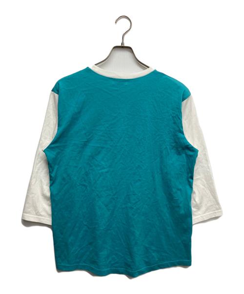 LITTLEBIG（リトルビッグ）LITTLEBIG (リトルビッグ) プリントラグランカットソー ブルー サイズ:Lの古着・服飾アイテム