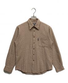 stussy（ステューシー）の古着「シアサッカーチェックシャツ」｜ベージュ