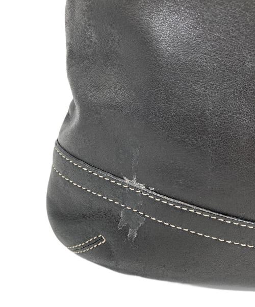 COACH（コーチ）COACH (コーチ) レザーショルダーバッグ ブラックの古着・服飾アイテム