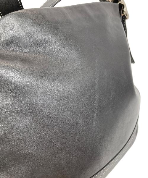 COACH（コーチ）COACH (コーチ) レザーショルダーバッグ ブラックの古着・服飾アイテム