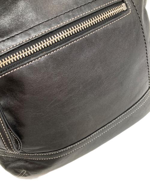 COACH（コーチ）COACH (コーチ) レザーショルダーバッグ ブラックの古着・服飾アイテム