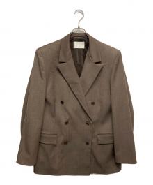 AMOMENTO（アモーメント）の古着「DOUBLE BREASTED WOOL JACKET」｜ブラウン