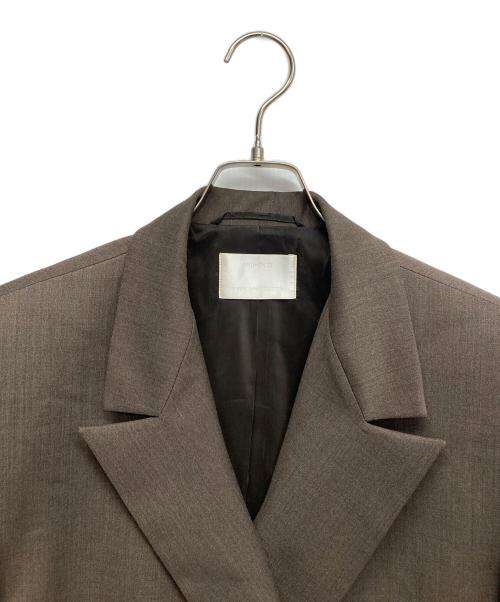 AMOMENTO（アモーメント）AMOMENTO (アモーメント) DOUBLE BREASTED WOOL JACKET ブラウンの古着・服飾アイテム