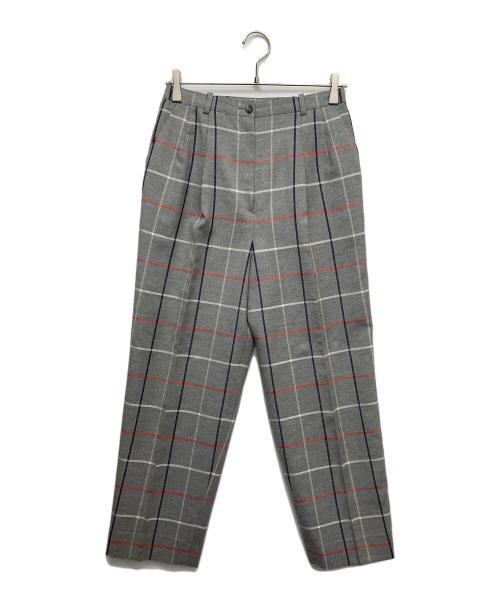 Burberry's（バーバリーズ）Burberry's (バーバリーズ) ノバチェックスラックス グレー サイズ:13の古着・服飾アイテム
