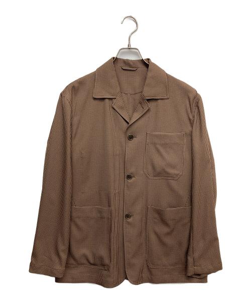 MACKINTOSH PHILOSOPHY（マッキントッシュ フィロソフィー）MACKINTOSH PHILOSOPHY (マッキントッシュ フィロソフィー) ブリティッシュチェックジャケット ブラウン サイズ:40の古着・服飾アイテム