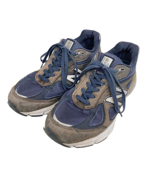 NEW BALANCE（ニューバランス）NEW BALANCE (ニューバランス) ローカットスニーカー グレー×ネイビー サイズ:27の古着・服飾アイテム